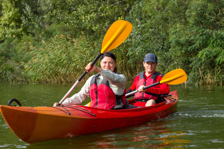 Paddler auf der Oertze